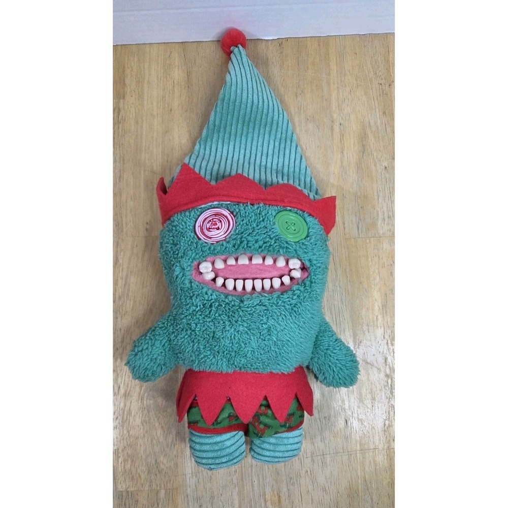 Fuggler Festive Fugs Elf Funny Ugly Monster Green Christmas Plush Toy